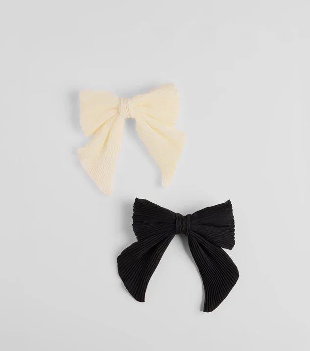 Charming Details Two-Pack Hair Bow Set