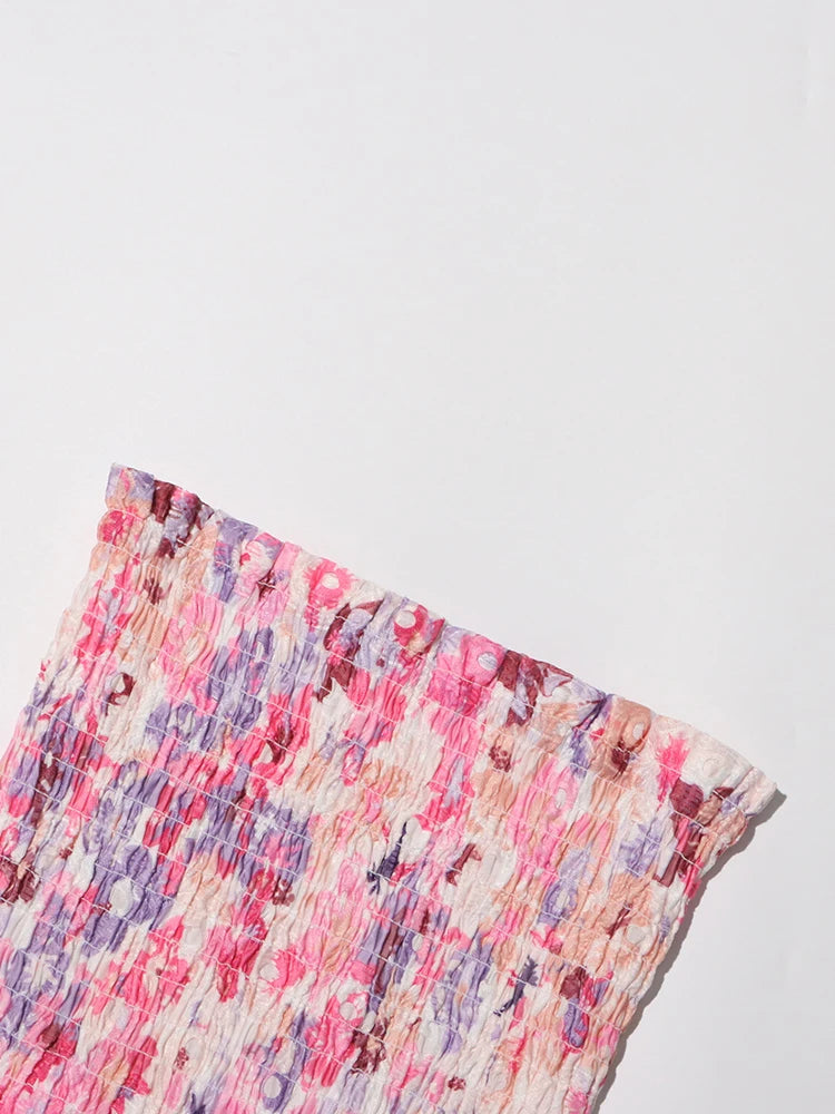 HIGH WAIST PATCHWORK DRESS