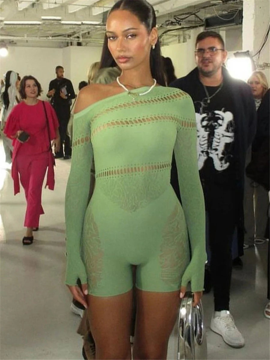 JENNIFER LACE HOLLOWING JUMPSUIT