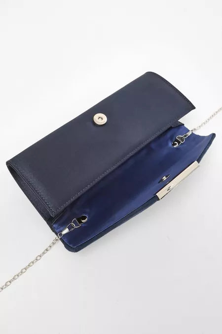 Satin Fold Clutch Bag