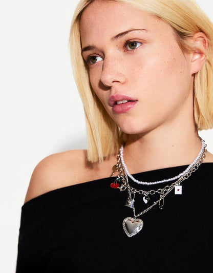 Pack of 3 pendant necklaces
