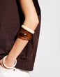 4-pack of mother-of-pearl-finish bracelets