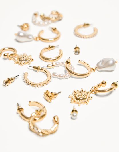9-pack of earrings
