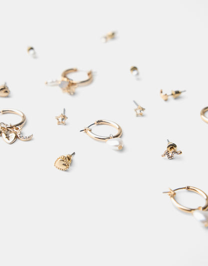 9-pack of earrings