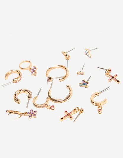 Pack of 8 earrings
