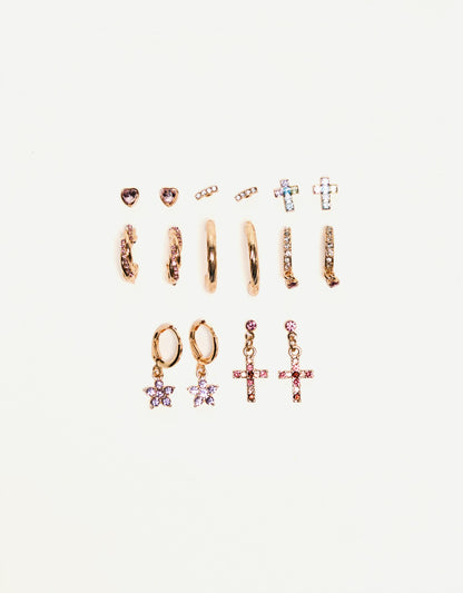 Pack of 8 earrings
