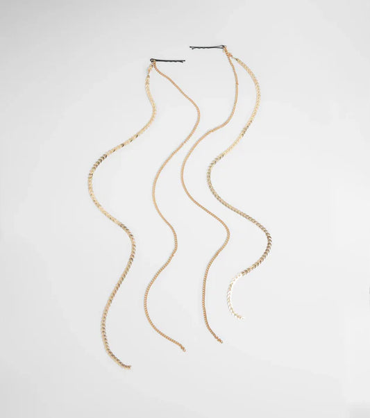 Chic Trend Chain Hair Pin Set
