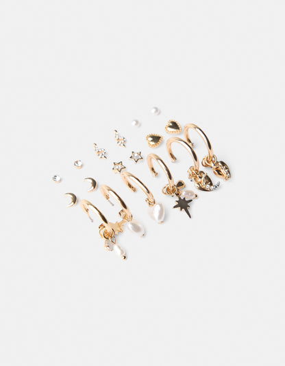 9-pack of earrings