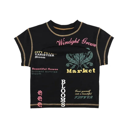 CUT OUT GRAPHIC TOP