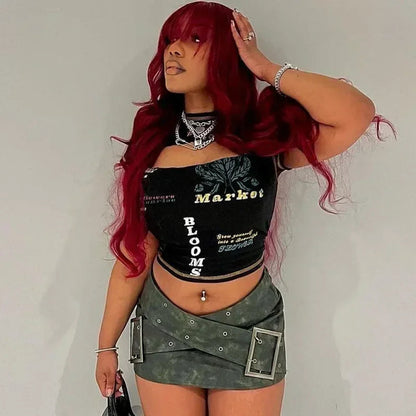 CUT OUT GRAPHIC TOP
