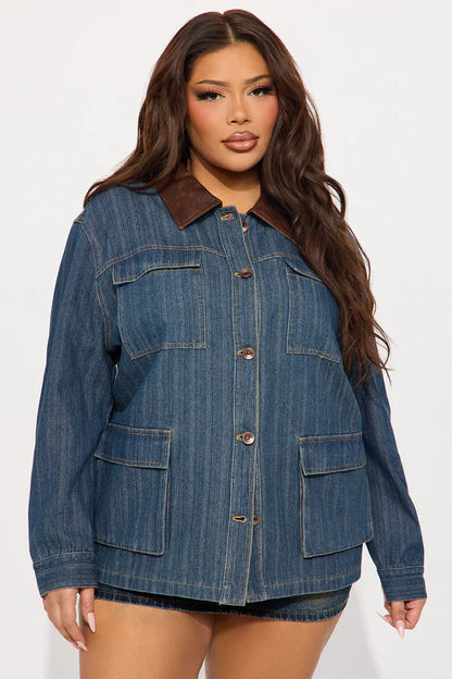 Got Charisma Oversized Barn Jacket - Wash