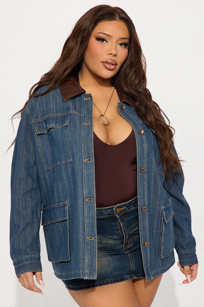 Got Charisma Oversized Barn Jacket - Wash