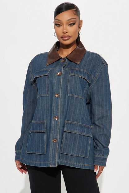 Got Charisma Oversized Barn Jacket - Wash