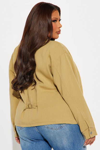 Leila Barn Jacket - Khaki..........