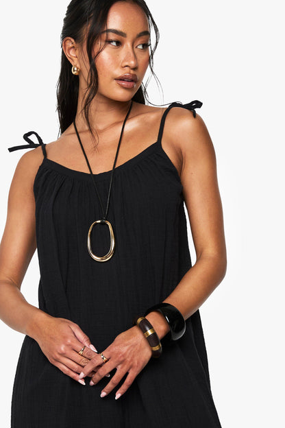 Cheesecloth Swing Jumpsuit