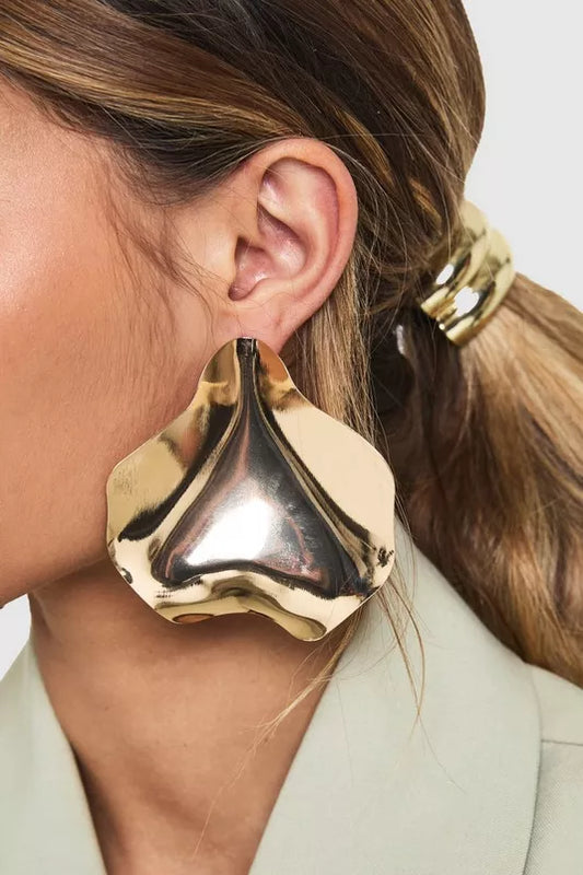 Oversized Statement Petal Earrings