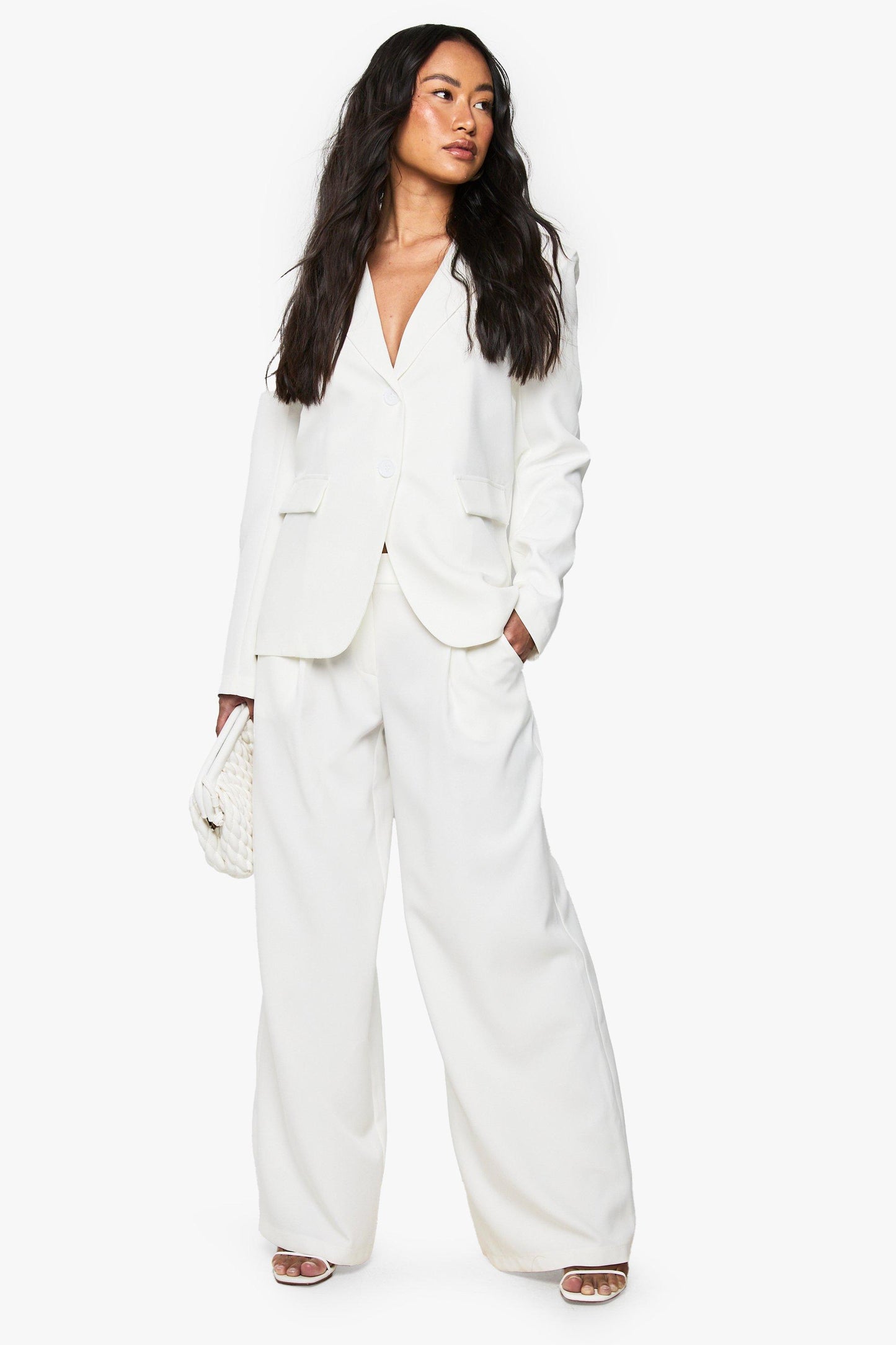 Fluid Suit Tailored Wide Leg Trouser